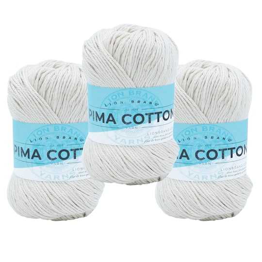 3 Pack Lion Brand® Pima Cotton Yarn